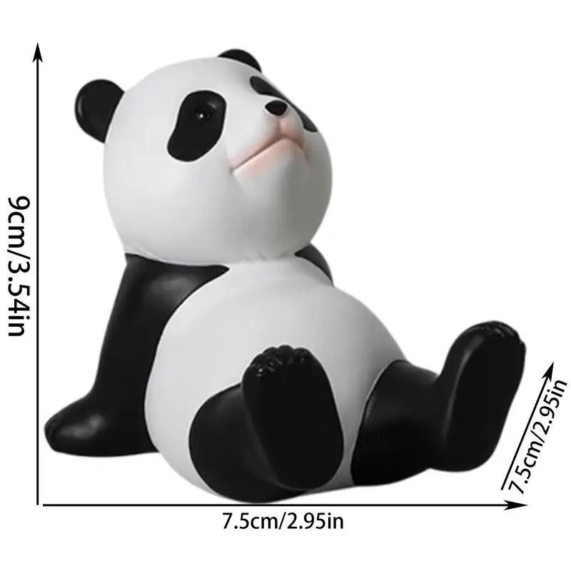 Panda Figurines: Universal Mobile Phone Stand Holder and Desk Decor