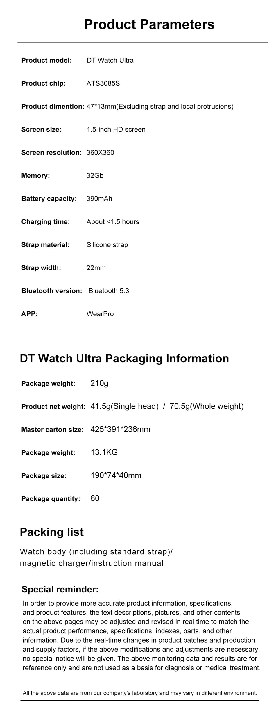 Smart Watch 7 Ultra - AMOLED Fitness & Health Tracker