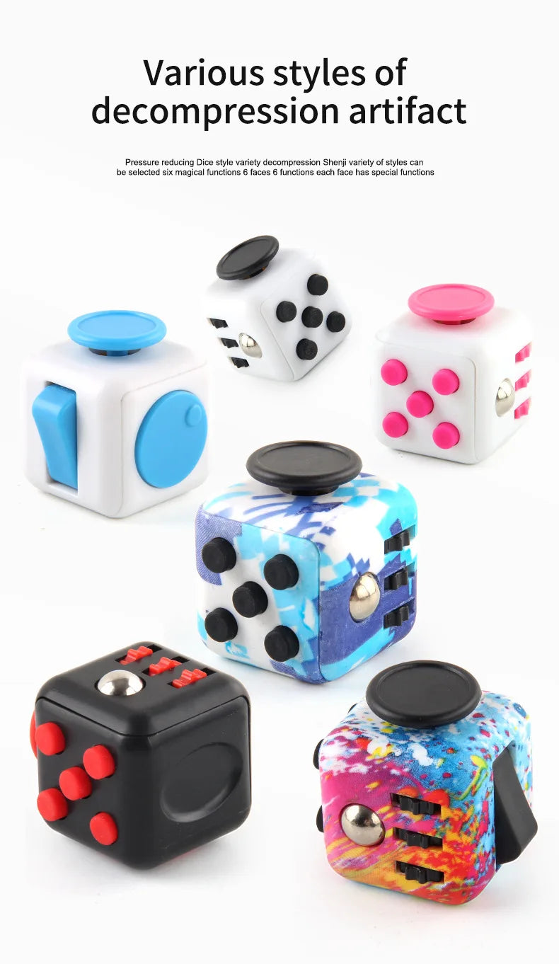 Infinity Stress Cube Fidget Decompression Toy – Anti-Stress Game for Kids and Adults, Perfect for Anxiety Relief