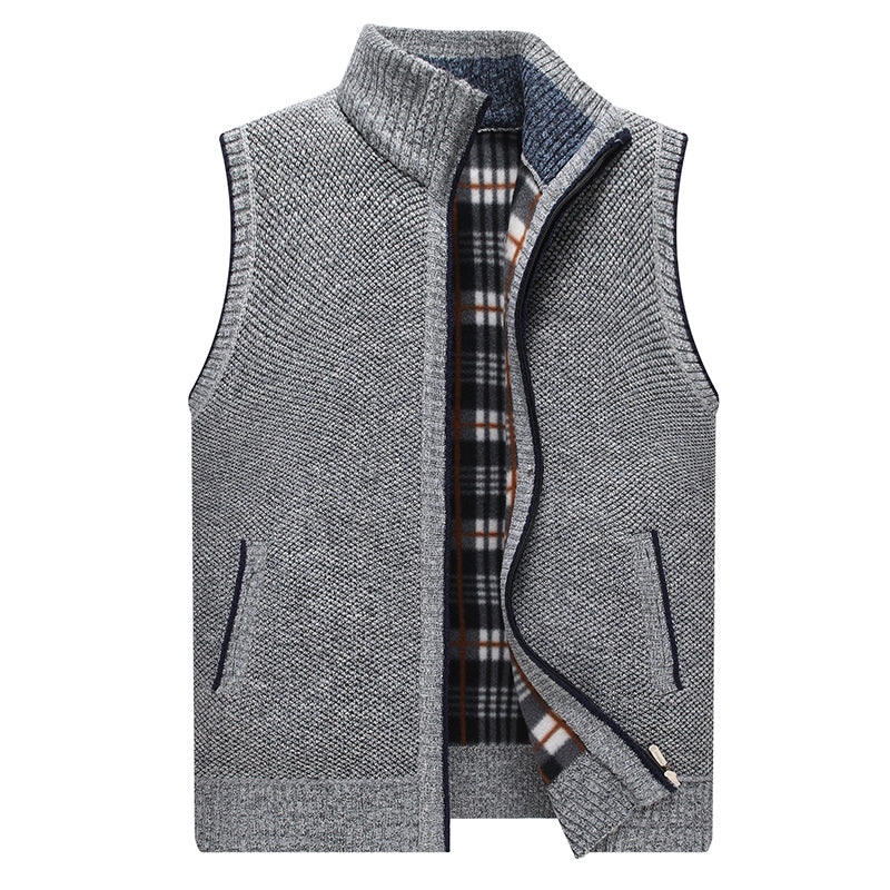 KB New Autumn and Winter Men&#39;s Coat Fashion Warm Outer Wear Vest Hot Vest Casual Sleeveless Jacket