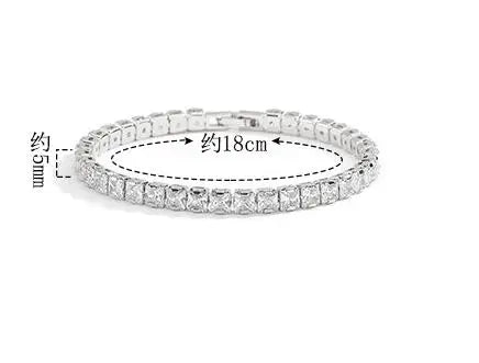 Solid 18K/14K Gold Moissanite Tennis Bracelet – D VVS1 Round 925 Sterling Silver Luxury Bracelet for Women, Perfect for Engagement