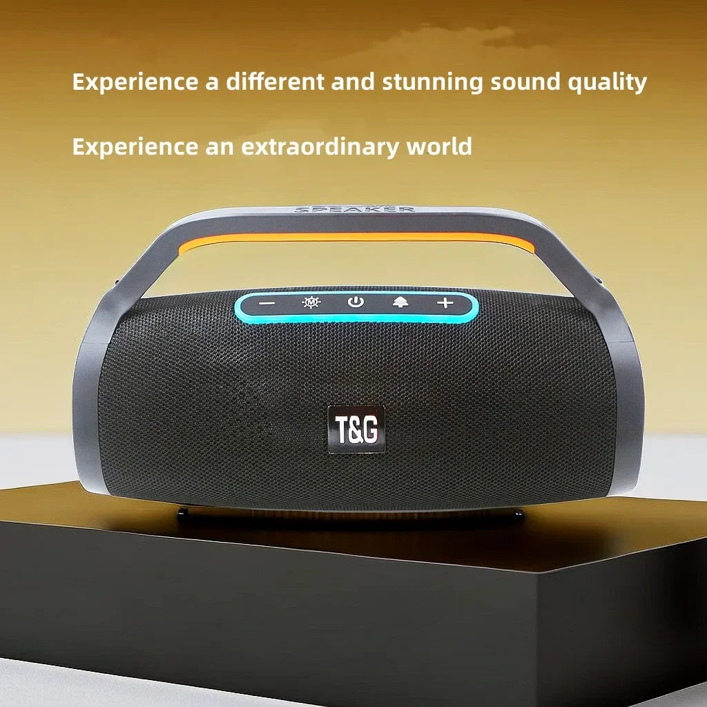 80W Portable Waterproof Bluetooth Speaker with 3D Surround and Subwoofer