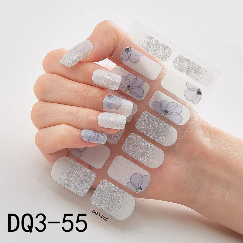 Patterned Nail Stickers - High-Quality Wholesale Nail Strips for Women