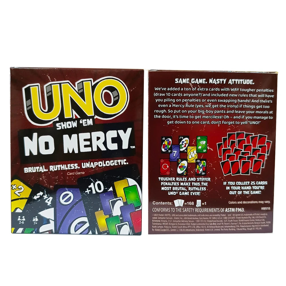 UNO No Mercy Card Game: Family Party Fun &amp; Entertainment for All Ages