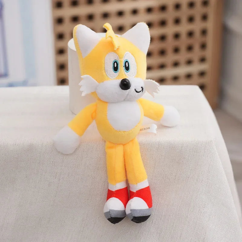 30cm Sonic Plush Toy – Cartoon Hedgehog Amy Rose, Knuckles, and Tails Soft Stuffed Dolls