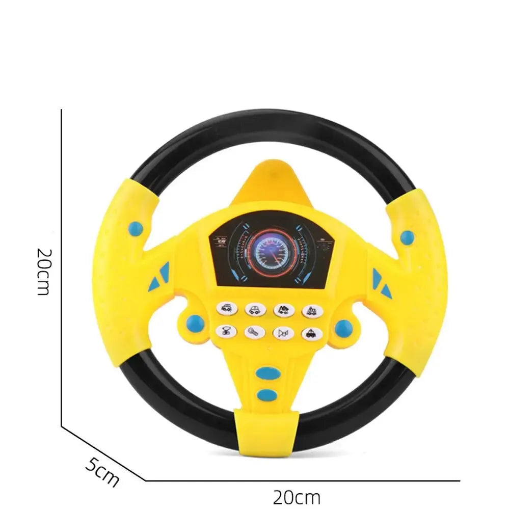 Kids&#39; Simulated Driving Toy: Steering Wheel with Sounds &amp; Music for Interactive Play