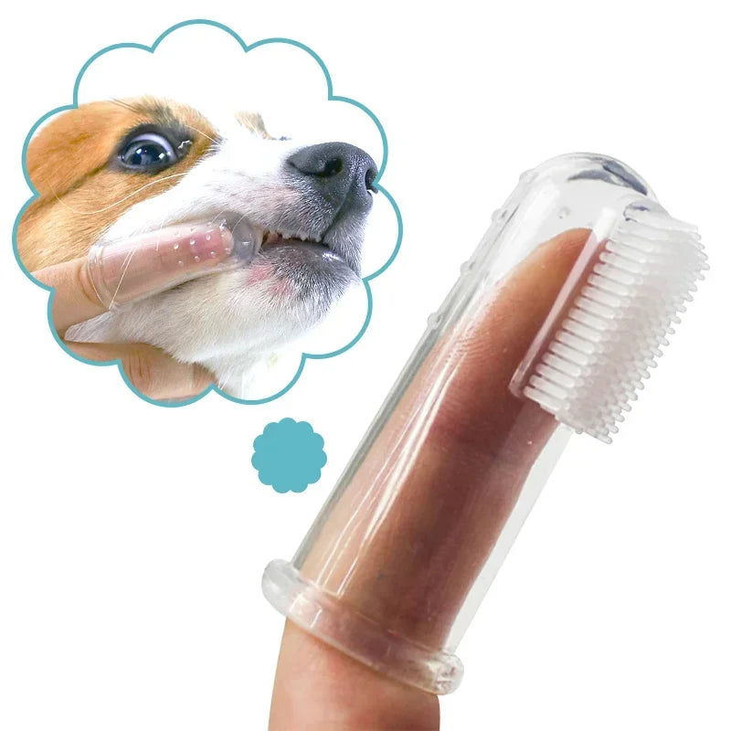 Super Soft Pet Finger Toothbrush: Silicone Teeth Care Tool for Dogs and Cats