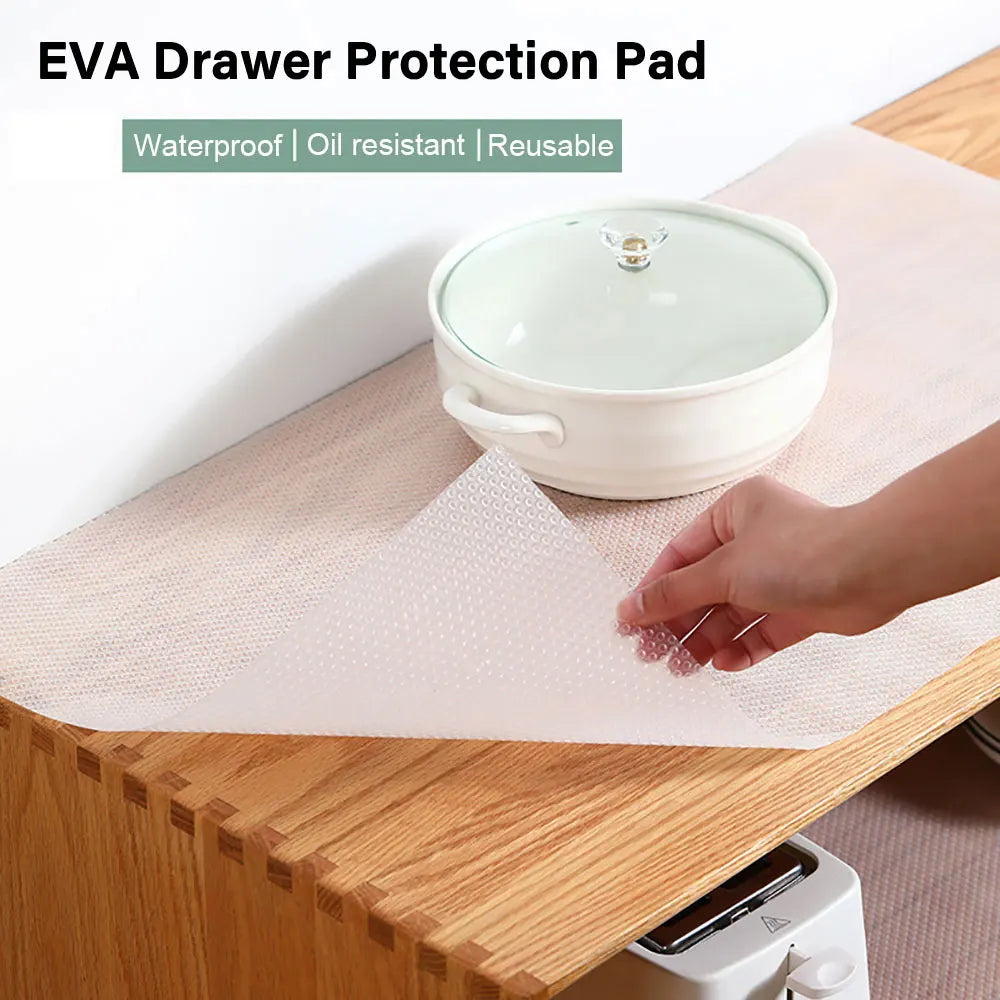 Reusable Shelf Liners: Moisture-Proof, Waterproof, and Dust-Resistant Cabinet and Drawer Mats – Anti-Slip Kitchen Table Pads