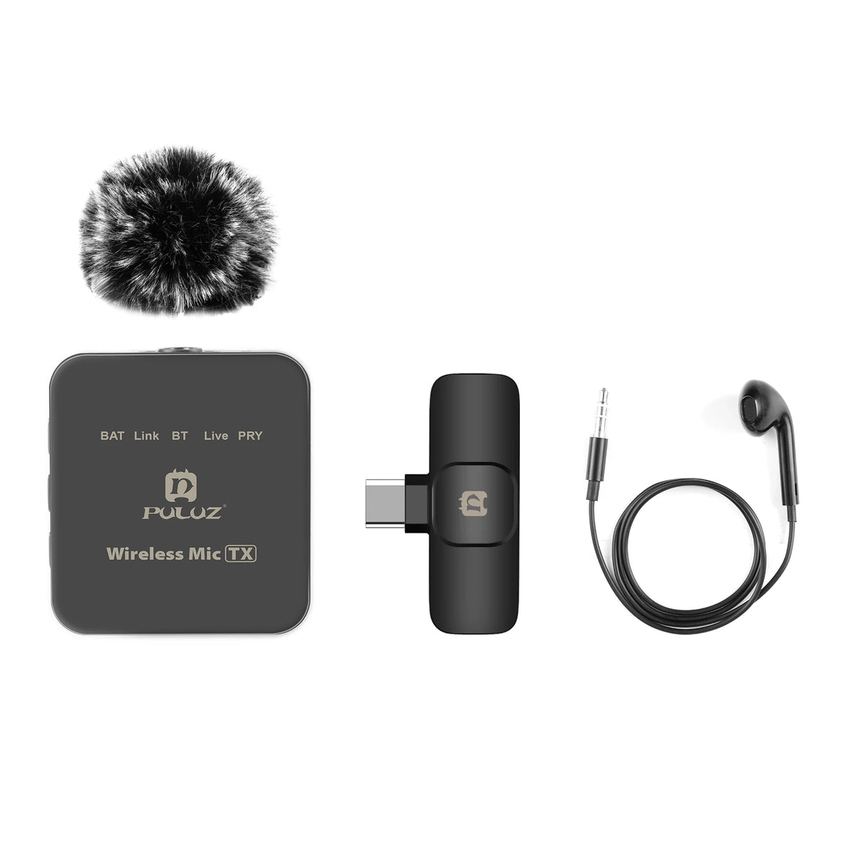 Wireless Lavalier Microphone for iPhone, iPad, and Type-C Devices