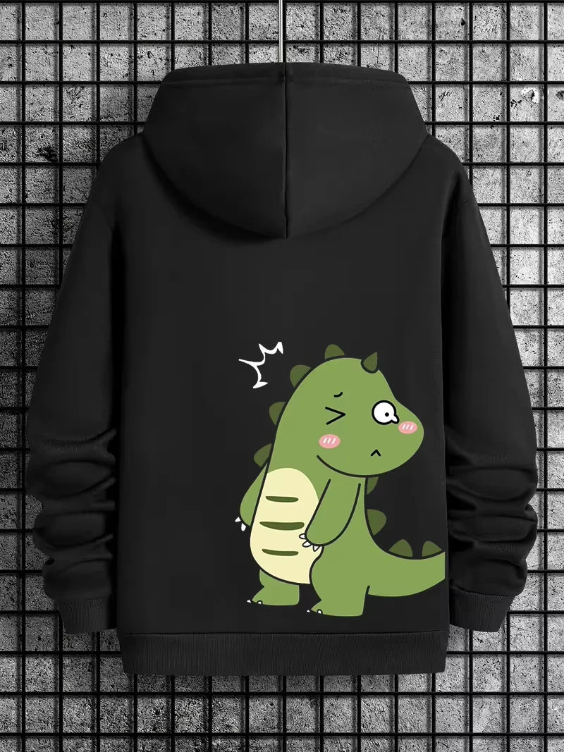 Love Print Fleece Hoodie for Men and Women, Casual Long Sleeve Pullover, Streetwear Autumn Winter Couple Sweatshirt
