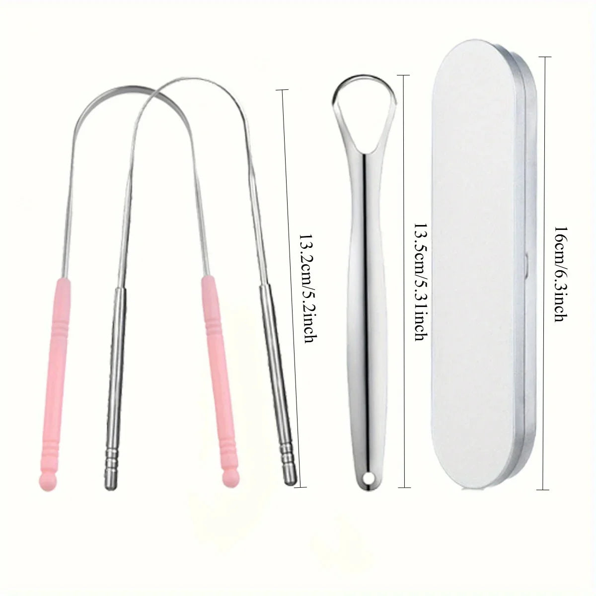 Stainless Steel Tongue Scraper - Oral Hygiene Tool