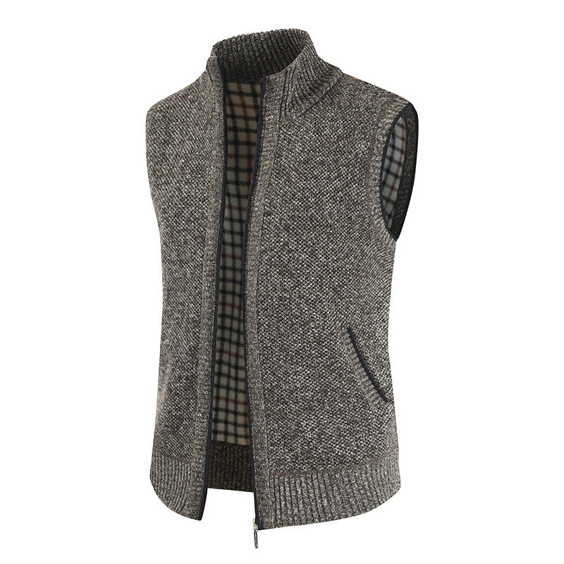 KB New Autumn and Winter Men&#39;s Coat Fashion Warm Outer Wear Vest Hot Vest Casual Sleeveless Jacket