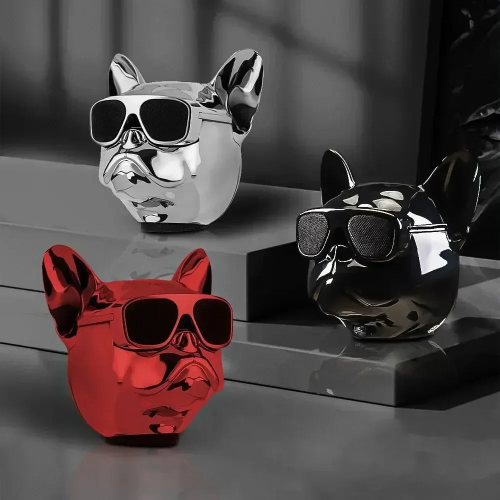 Creative French Bulldog Design Wireless Bluetooth Speaker for Enhanced Bass Sound