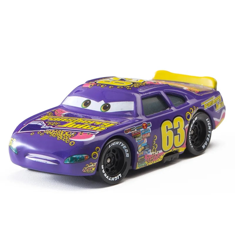 Disney Pixar Cars Lightning McQueen 1:55 Alloy Metal Model Car – Includes Mater and Sheriff