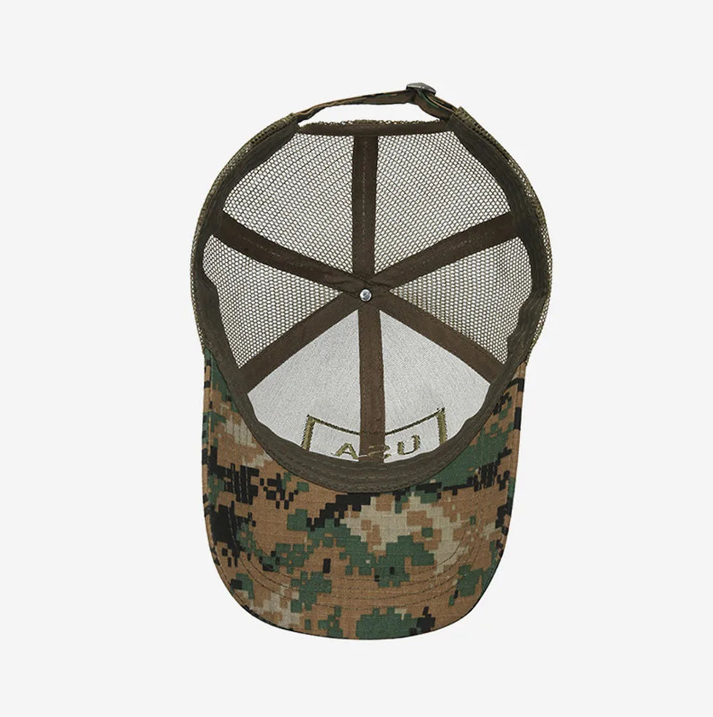 Men&#39;s American Flag Camouflage Baseball Cap – Breathable Tactical Outdoor Hat, Adjustable and Stylish Casquette