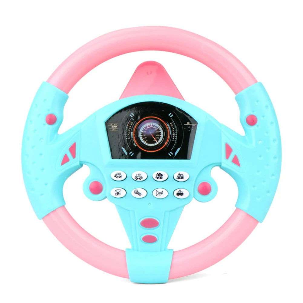 Kids&#39; Simulated Driving Toy: Steering Wheel with Sounds &amp; Music for Interactive Play