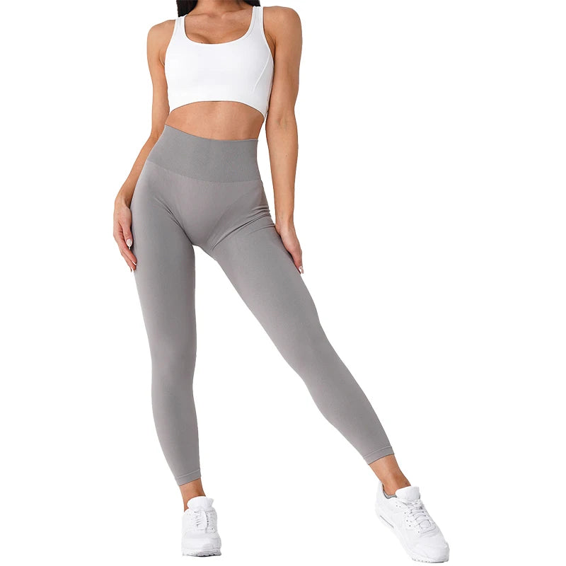 Women’s Seamless High-Waisted Leggings – Soft Spandex Yoga &amp; Gym Wear