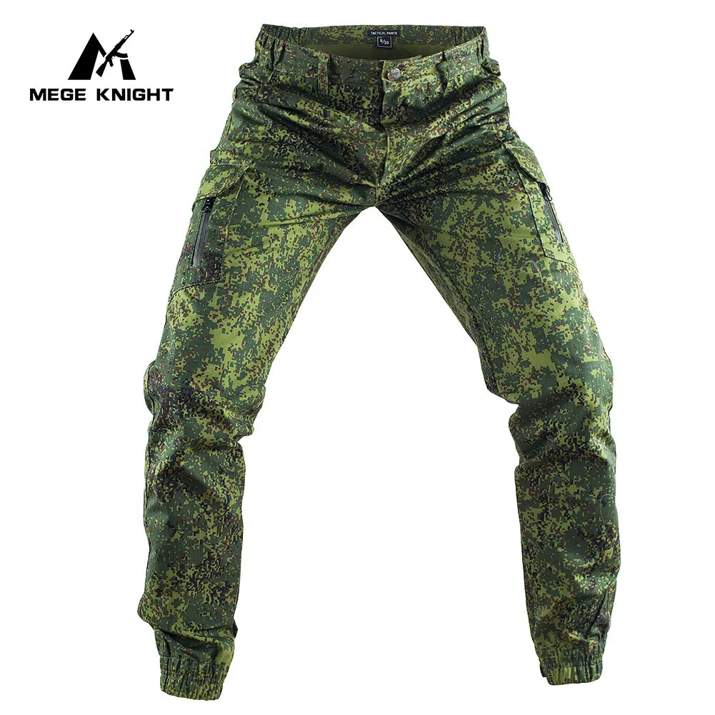 Mege Tactical Camouflage Cargo Joggers - Ripstop Outdoor Hiking Pants