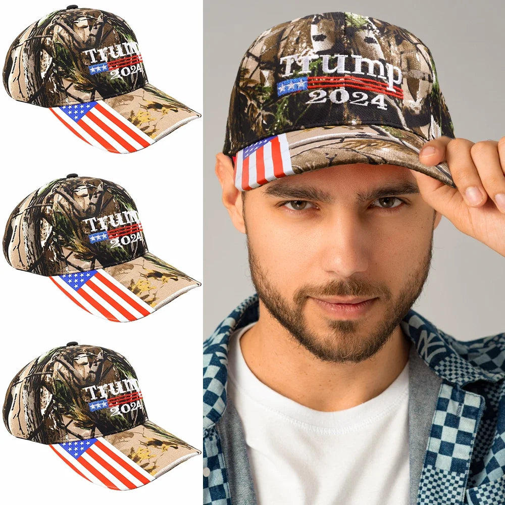 Trump 2024 Make America Great Again Hat – Embroidered Mesh Cap for Republicans