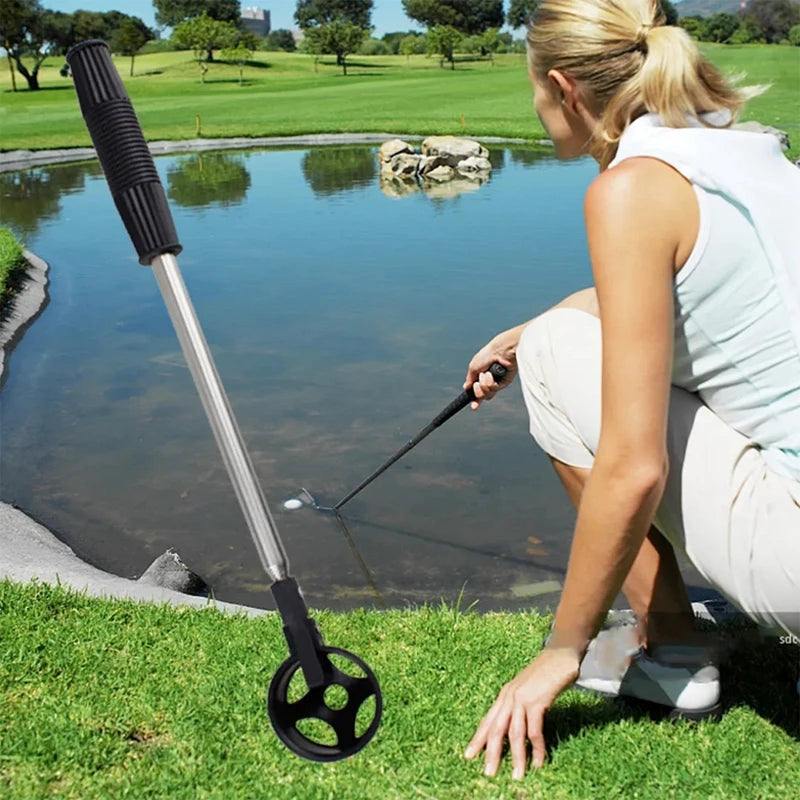 Telescopic Golf Ball Retriever – 8-Section Stainless Steel Ball Picker for Water &amp; Training