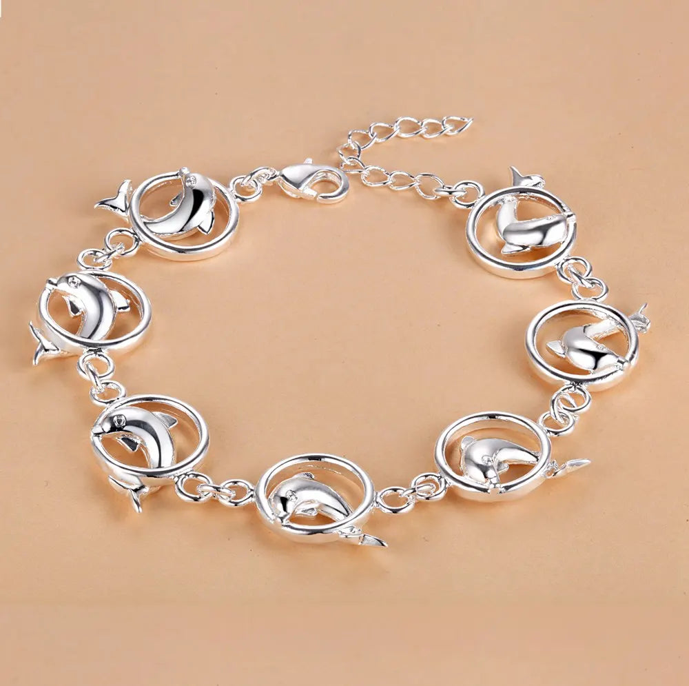925 Sterling Silver Heart Bracelet for Women and Men, High-Quality Romance Chain Fashion Jewelry for Engagement, Party and Wedding Gift