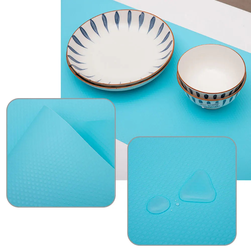 Reusable Shelf Liners: Moisture-Proof, Waterproof, and Dust-Resistant Cabinet and Drawer Mats – Anti-Slip Kitchen Table Pads