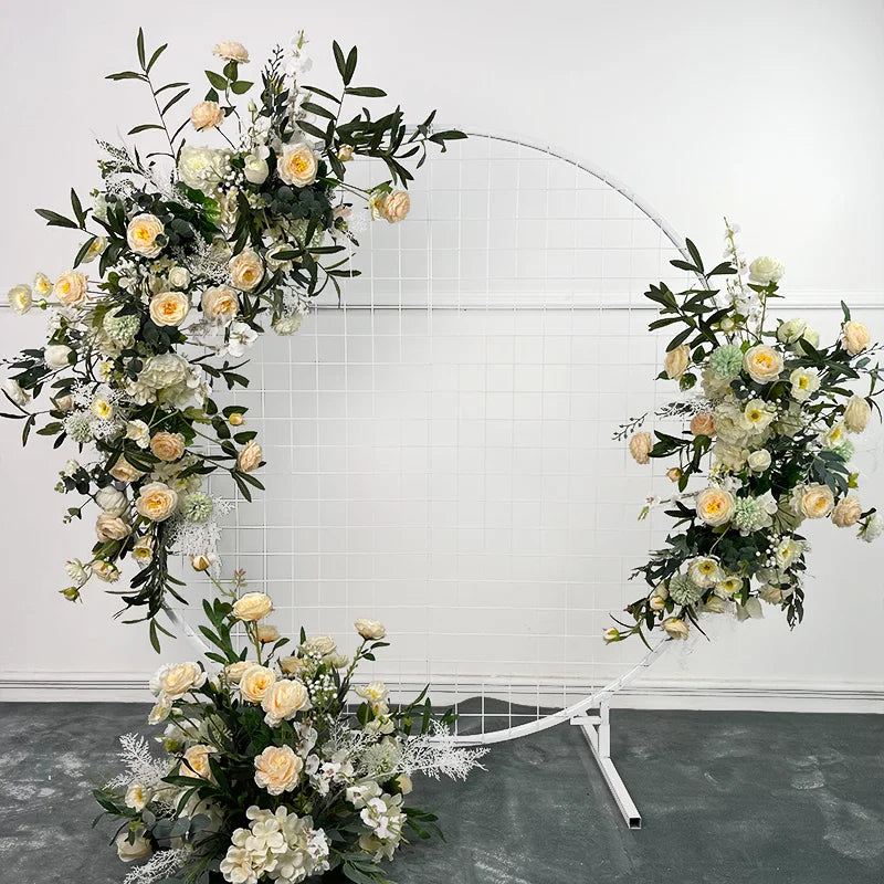 Artificial Crescent Flower Arrangement: Wedding Props and Table Decor