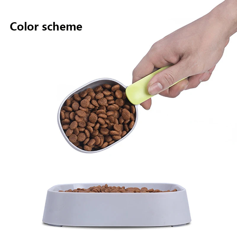 Multifunctional Dog Food Scoop with Sealing Clip – Durable Pet Measuring Spoon