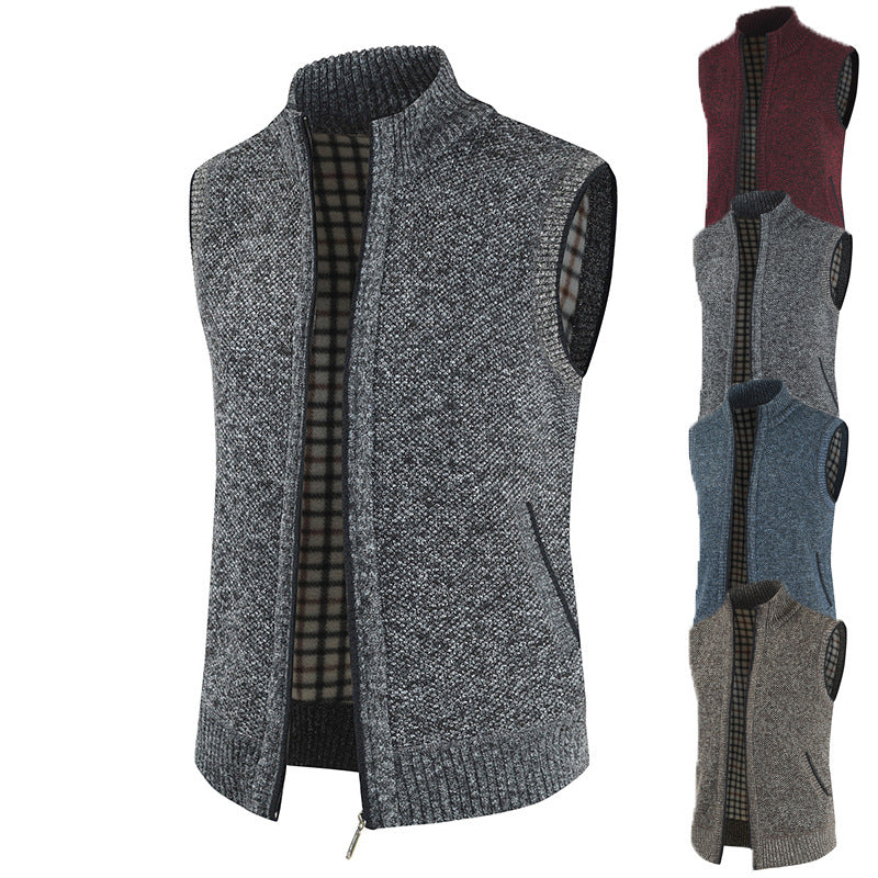 KB New Autumn and Winter Men&#39;s Coat Fashion Warm Outer Wear Vest Hot Vest Casual Sleeveless Jacket