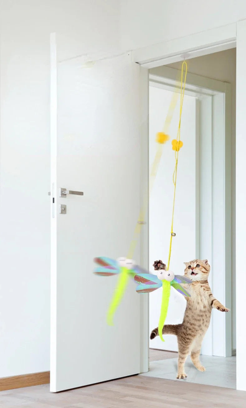 Interactive Hanging Cat Toy: Funny Teaser Wand for Kittens and Engaging Playtime