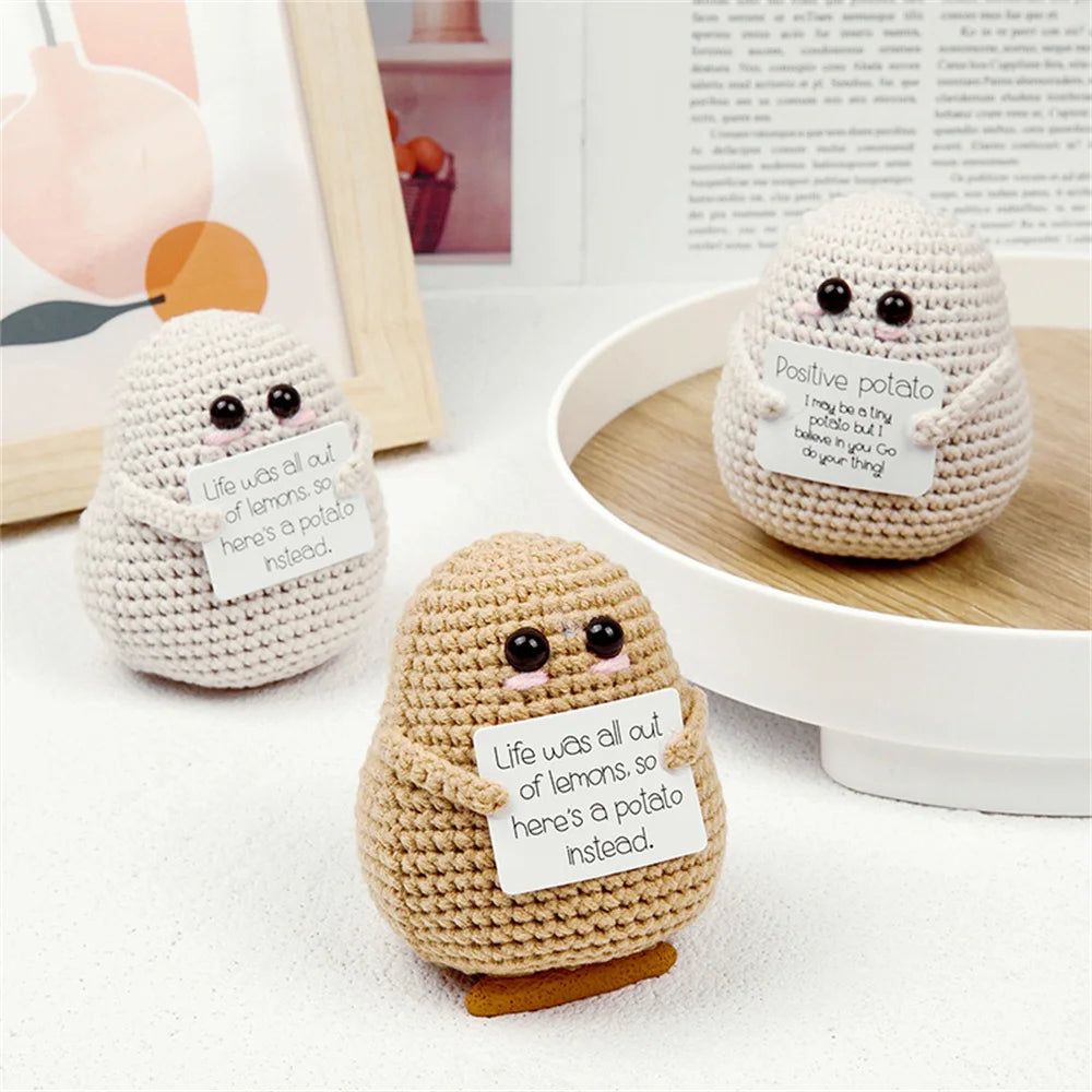 Hand-Woven Potato Doll: Cute Home Decor and Christmas Gift