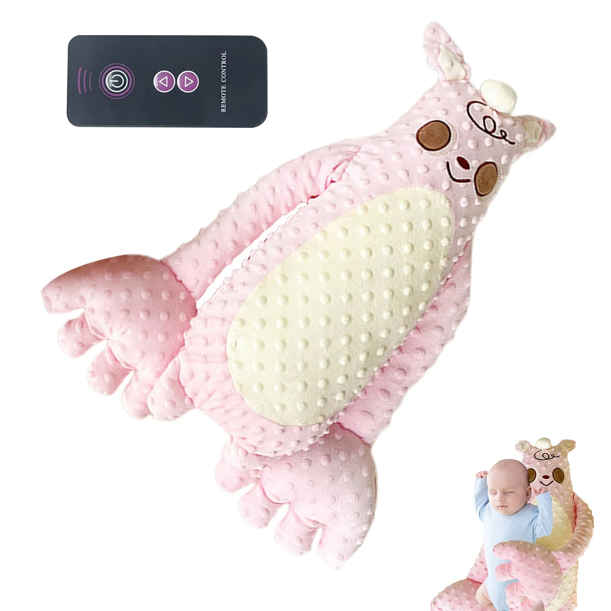 Electric Baby Sleeping Patting Doll With Soothing Palm Remote Control