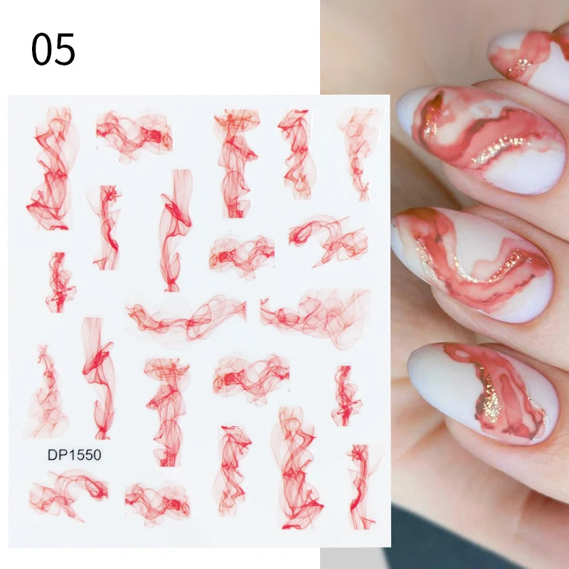 Succulent Plants 3D Nail Sticker - Spring Floral DIY Decoration