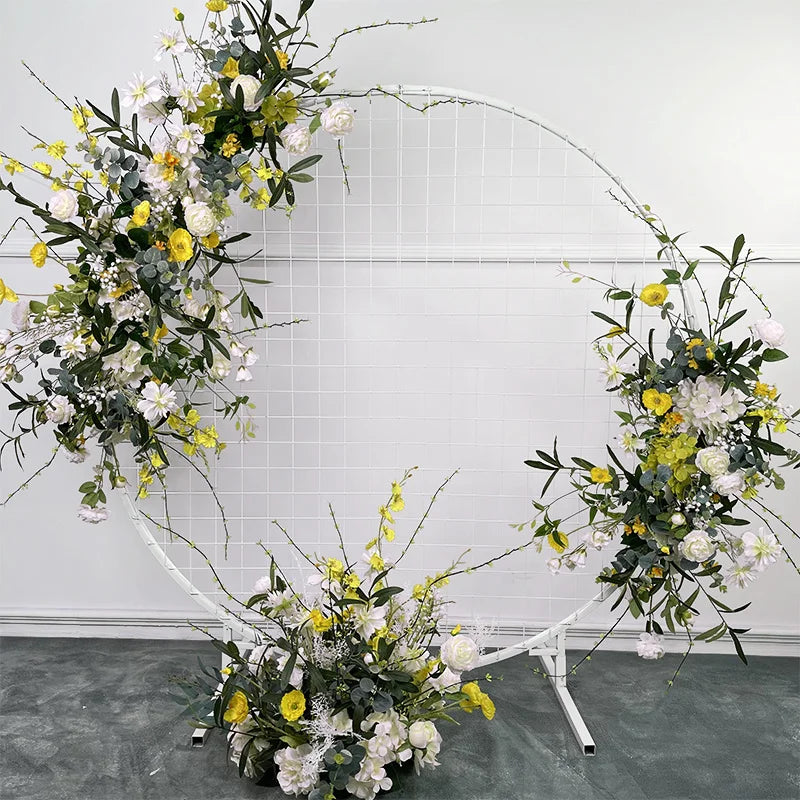 Artificial Crescent Flower Arrangement: Wedding Props and Table Decor