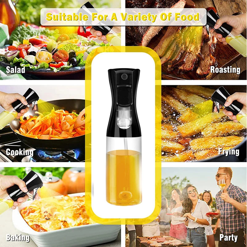 Oil Spray Bottle for Cooking: Olive Oil Sprayer for Camping, BBQ, Baking, Vinegar, and Soy Sauce – Available in 200ml and 300ml