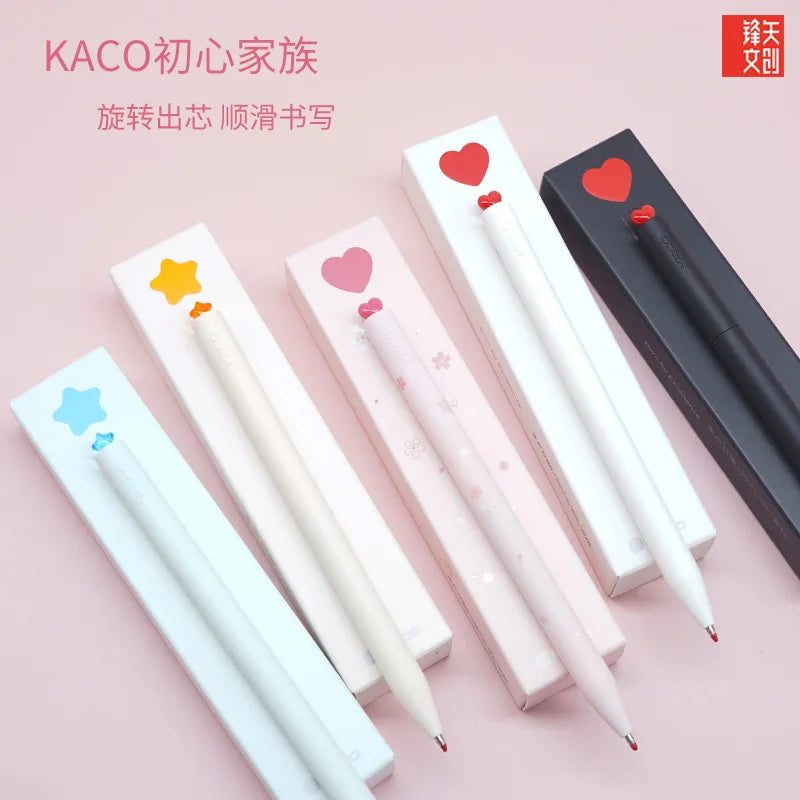 Kawaii Rotate Gel Pens - 0.5mm Black Ink for Smooth Writing