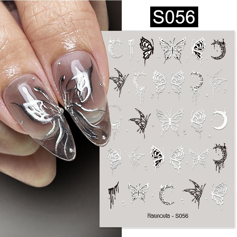 Succulent Plants 3D Nail Sticker - Spring Floral DIY Decoration