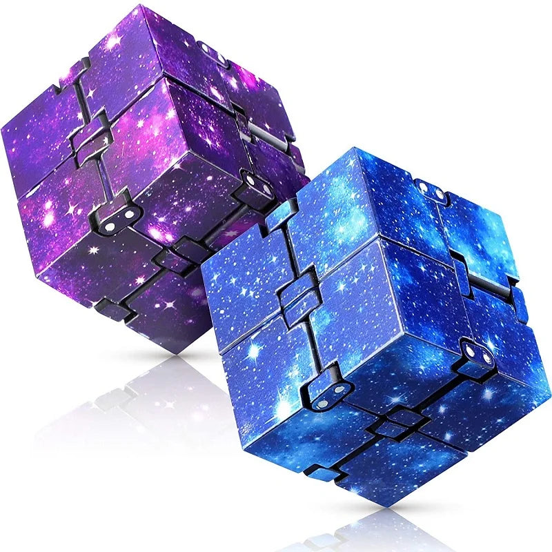 Infinity Cube Fidget Toy: Flip Puzzle for Anxiety &amp; Focus Relief in Kids