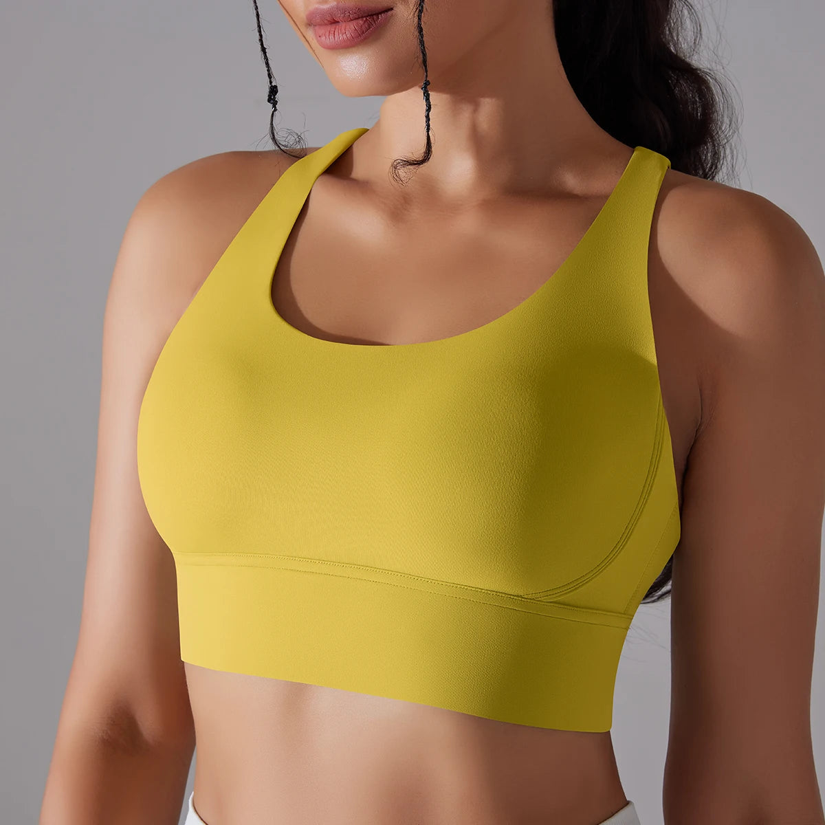 Women&#39;s Naked Feel Yoga Bra Tank: Fitness Camisole for Gym &amp; Workout