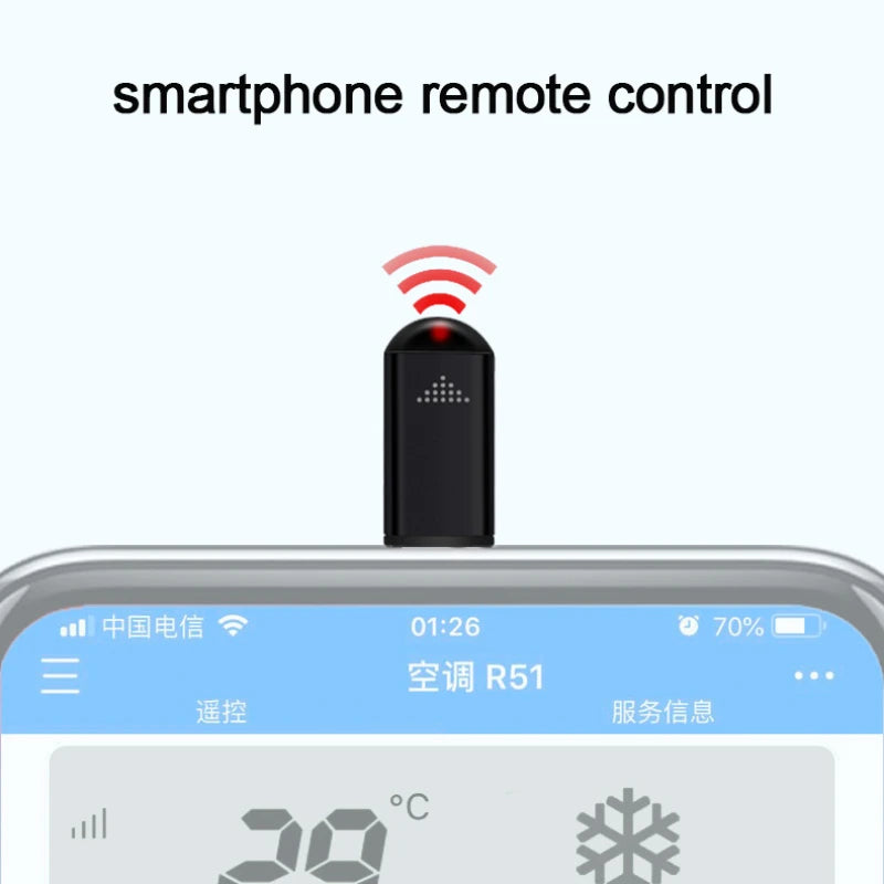 Phone IR Blasters Remote Control: Lightning and Type-C Universal Smart Infrared App Control Adapter for Smart Home