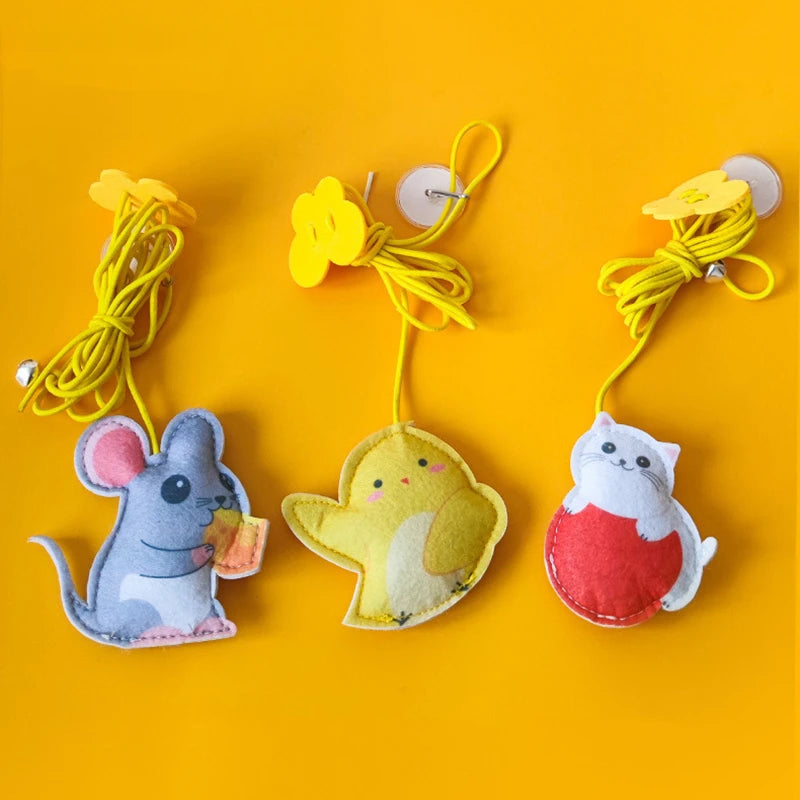 Interactive Hanging Cat Toy: Funny Teaser Wand for Kittens and Engaging Playtime