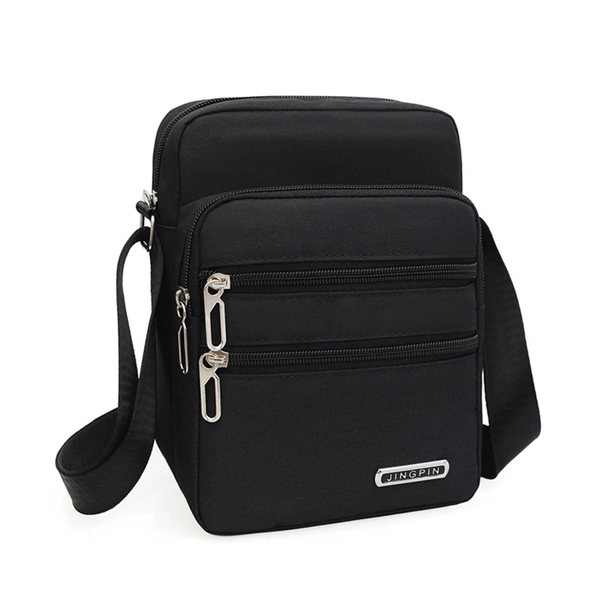 Men&#39;s Waterproof Shoulder Bag - Large Capacity Multi-Layer Crossbody Handbag for Business &amp; Leisure