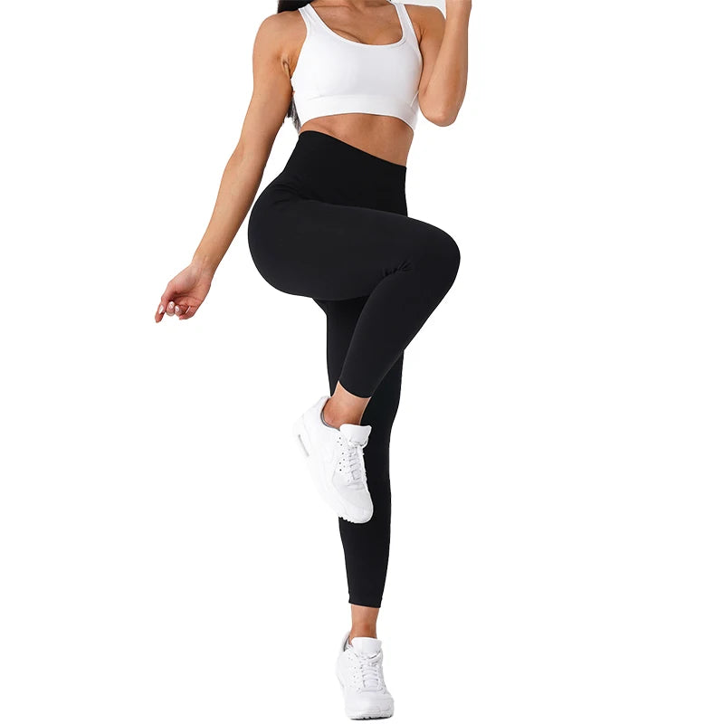 Women’s Seamless High-Waisted Leggings – Soft Spandex Yoga &amp; Gym Wear