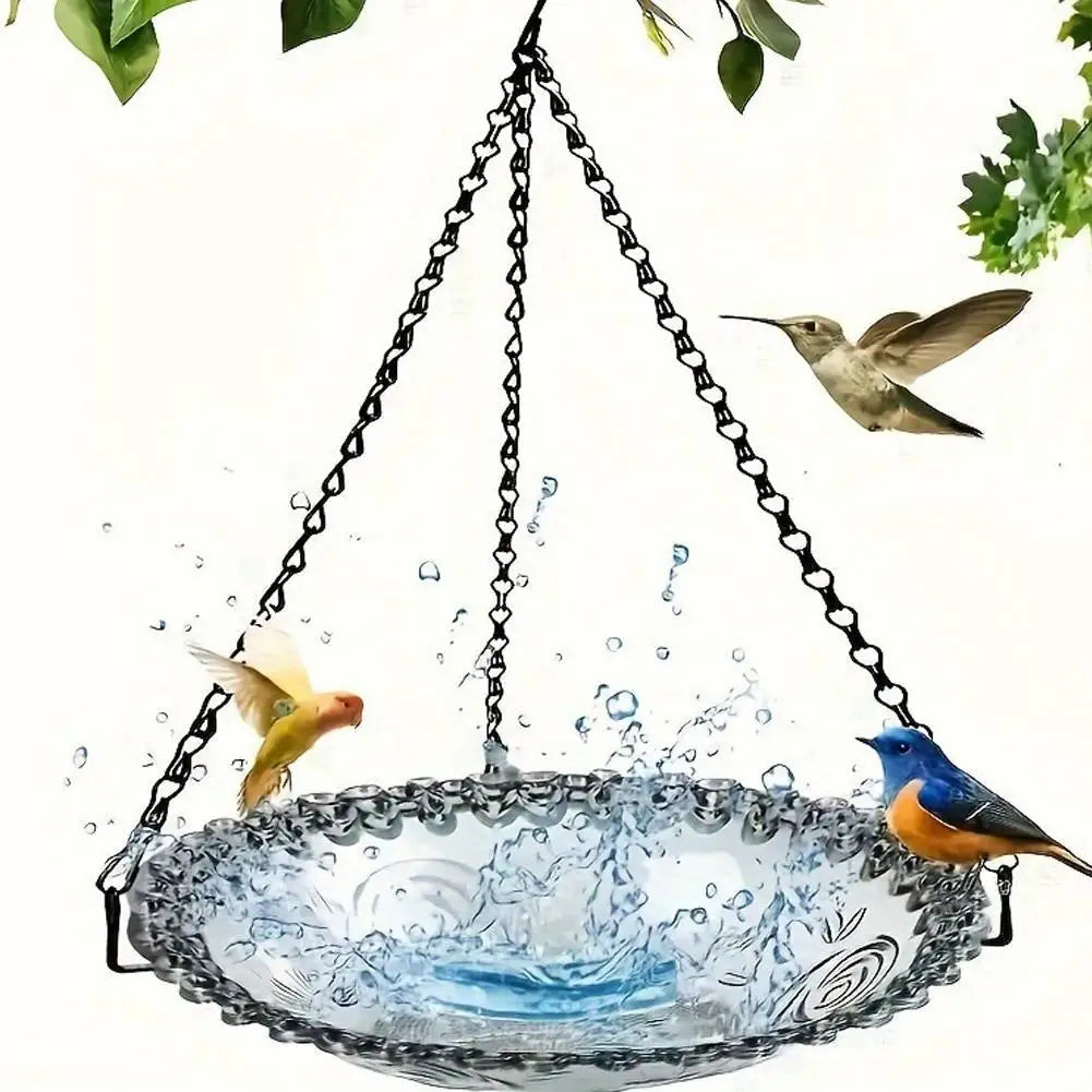 Outdoor Hanging Bird Feeder - Decorative Pendant for Garden and Courtyard