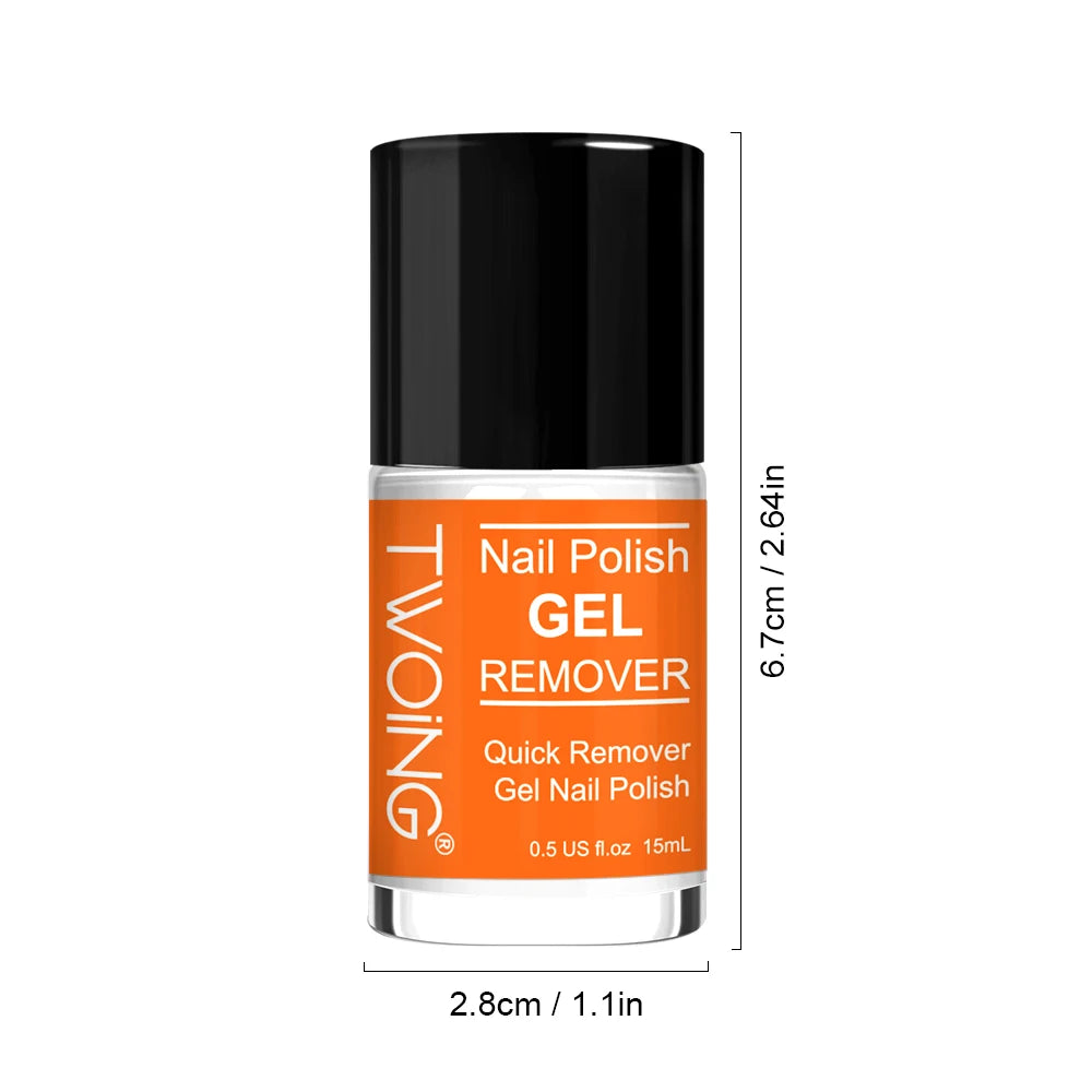 Quick Gel Nail Polish Remover - 2-3 Minute No-Soak Formula (0.51oz)