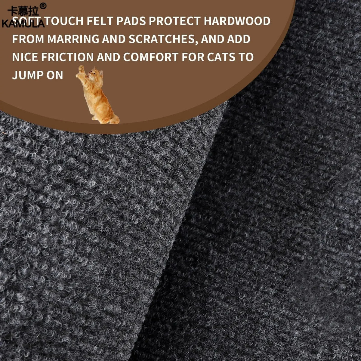 Self-Adhesive Cat Scratching Mat: Trimmable Carpet for Furniture Protection Against Scratching