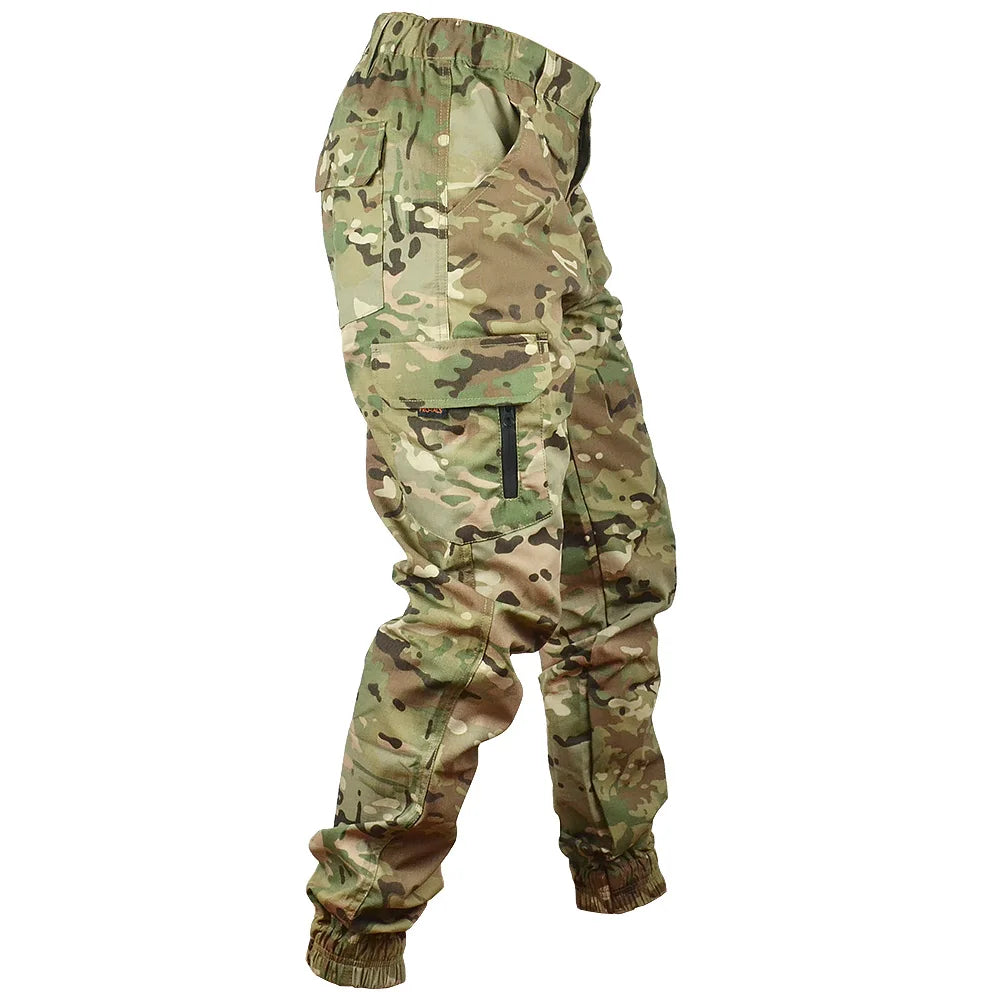 Mege Tactical Camouflage Cargo Joggers - Ripstop Outdoor Hiking Pants