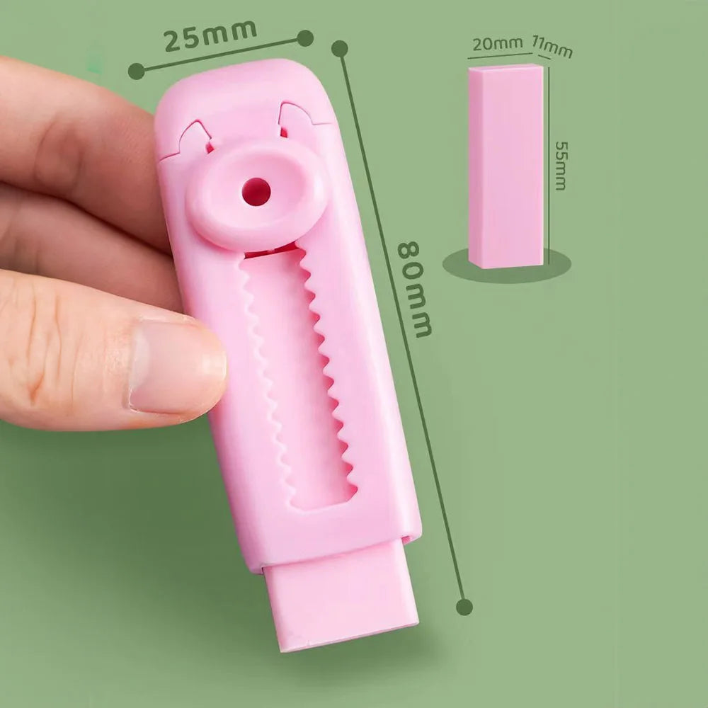 Creative Retractable Push-Pull Eraser for Students - Drawing Correction Stationery