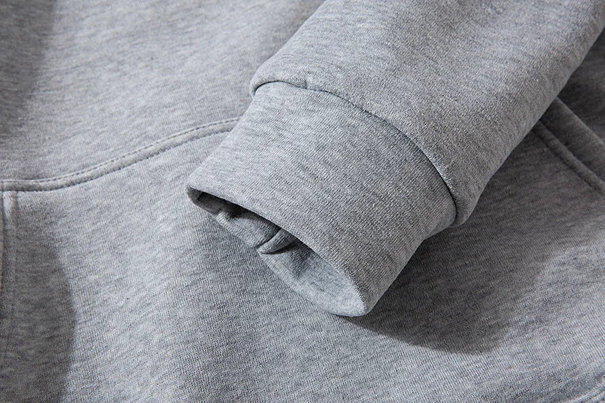 Men's Printed Fleece Hoodie for Men and Women, Casual Pullover Sweatshirt, Autumn Winter Streetwear Sportswear