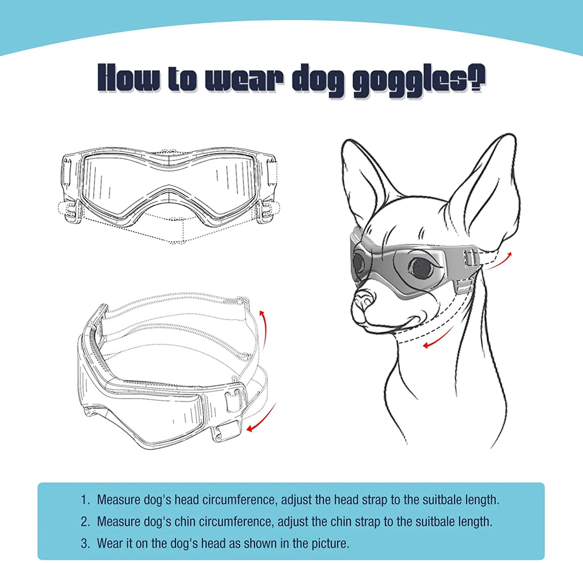 Pet UV Protection Sunglasses: Adjustable Goggles for Small and Medium Dogs and Cats